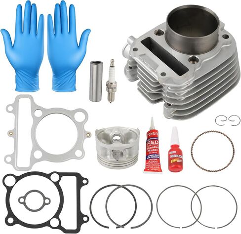 ECCPP New Cylinder Piston Ring Gasket for 1999-2004 for Yamaha for TTR225 2005-2016 for Yamaha for TTR230 Compatible for Cylinder Piston Gasket Top End Kit MD-1037YM15301-3 in Saudi Arabia