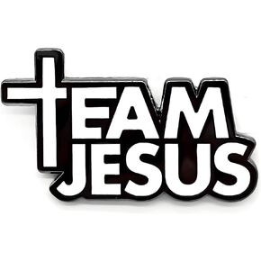 Team Jesus Religious Child of God Enamel Pin - Theme Series - Enamel Lapel Pin - Plated Badge for Clothing, Bags, and Lanyards in Saudi Arabia