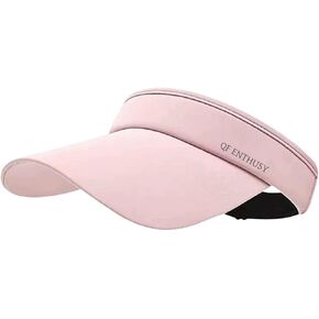 Sport Sun Visor Hat - Adjustable Empty Top Baseball Cap, Suitable for Tennis, Golf, Running, Pickleball​, Fashion Accessory for Women Pink in Saudi Arabia