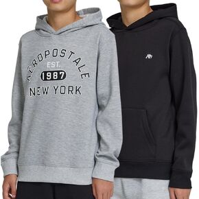 طقم هودي للأولاد من AEROPOSTALE مكون من قطعتين - بلوفر بغطاء للرأس من الصوف مريح ممتاز للأطفال، مجموعة بلوزات ناعمة للأولاد، مقاس 4-20 in Kuwait