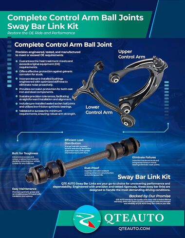 PM Auto Pair of 2 Rear Left-Right Sway Bar Link Replacement For 2013-2019 Acura ILX in Saudi Arabia