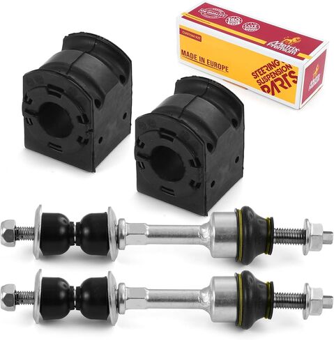 Metrix Premium Chassis Parts - 4 PC L/R Front Sway Bar Stabilizer End Link & Stabilizer Bar Bushing Kit Fits 05-08 Ford F-150 RWD, 06-08 Lobo RWD, 06-08 Lincoln Mark LT, K80337 K200331, Made in Europe in Saudi Arabia