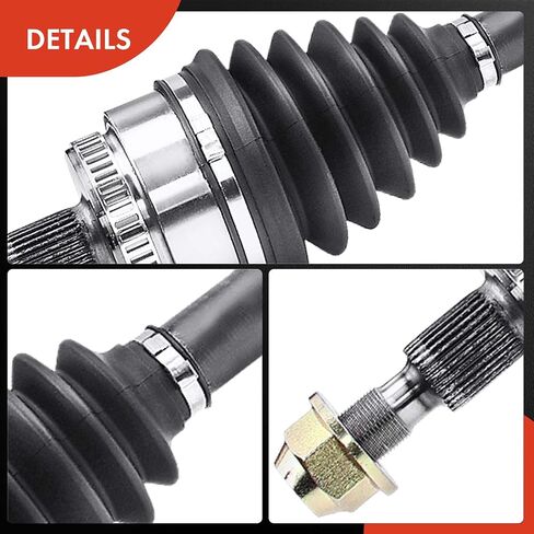 مجموعة عمود المحور A-Premium CV متوافقة مع سلسلة Mercedes-Benz W163 ML320 1998-2003، ML350 2003-2005، ML430 1999-2001، ML500 2002-2005، ML55 AMG، جانب الركاب الأمامي الأيمن، استبدال # 1633300501 in Kuwait