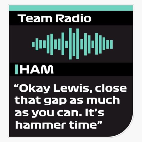 Lewis Hamilton It'S Hammer Time Board Radio Sticker Bumper Sticker Vinyl Decal 5" in Saudi Arabia