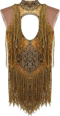 Youmeisha New Fringe Rhinestones Sexy Bodysuit Women Nightclub Birthday Party Dance Stage Outfits Singer Dancer Show Costume in Saudi Arabia