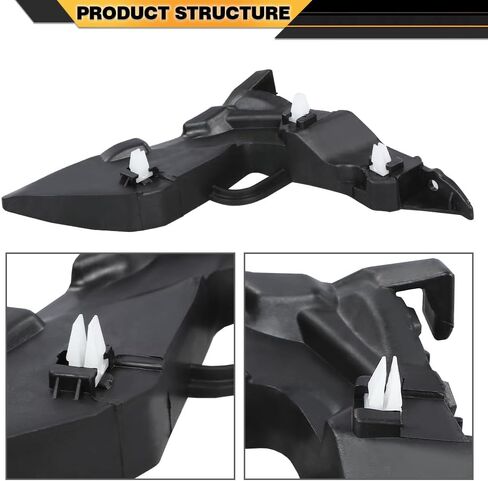 Front Right & Left Bumper Retainers Brackets Support Set Compatible with Hyundai Elantra Sedan 2017 2018 2pcs 86513F2000 86514F2000 in Saudi Arabia