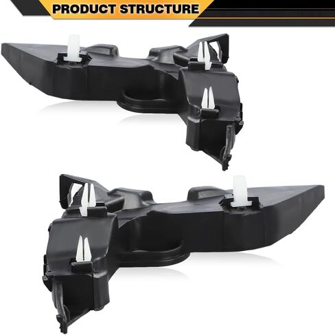 Front Right & Left Bumper Retainers Brackets Support Set Compatible with Hyundai Elantra Sedan 2017 2018 2pcs 86513F2000 86514F2000 in Saudi Arabia