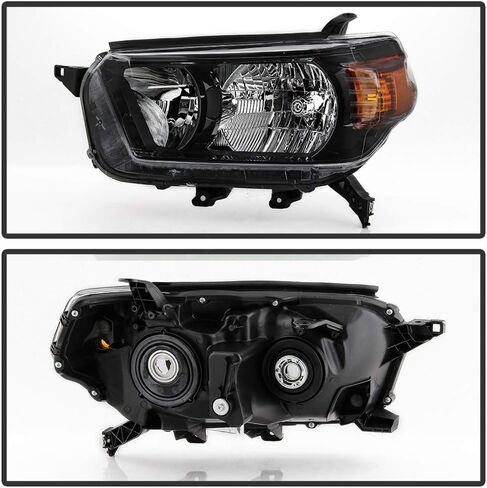 ACANII - For 2010 2011 2012 2013 Toyota 4Runner Black Housing Headlights Headlamps Assembly Replacement Pair Left+Right in Saudi Arabia