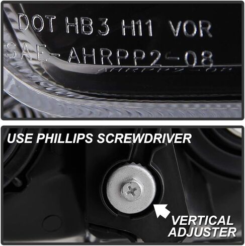 ACANII - For 2010 2011 2012 2013 Toyota 4Runner Black Housing Headlights Headlamps Assembly Replacement Pair Left+Right in Saudi Arabia