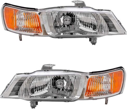 Brock Replacement Driver and Passenger Headlights Headlamps Compatible with 1999-2004 Odyssey Van 33151-S0X-A01 33101-S0X-A01 in Saudi Arabia