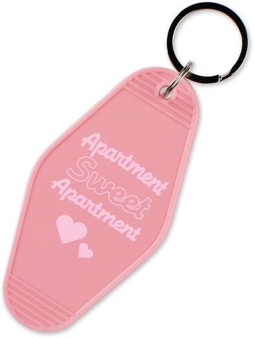 TeesAndTankYou Apartment Sweet Apartment Vintage Style Motel Keychain Key Tag 3.5" in Saudi Arabia