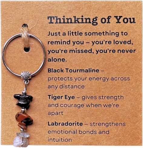 سلسلة مفاتيح "Thinking of You Gifts" للنساء والرجال، التعاطف، احصل على شعور جيد قريبًا، هدية أفضل، مسافة طويلة تفوتك النشر in Kuwait