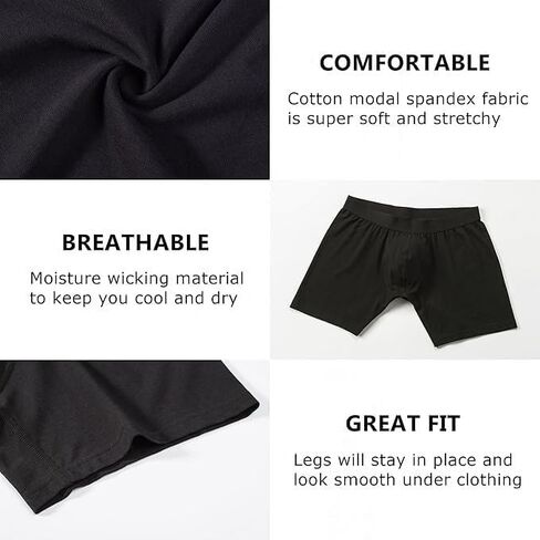 Men's Boxer Briefs, Soft and Breathable Cotton Underwear,Pack Stretch Athletic Mens Briefs with ComfortFlex Waistband in Saudi Arabia