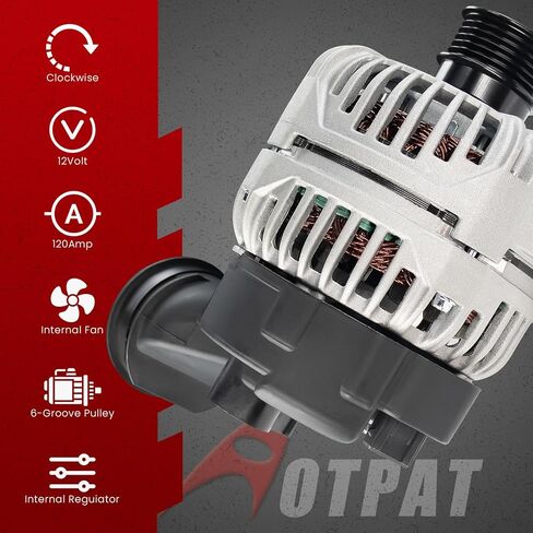 المولد ل:-BMW E46 E36 Series 325I 325Ci 2001-2006 323I 328I 2000 330I 330Ci 2001-2006 525I 528I 530I 1997-2003 X5 2001-2006 Z3 1997-2002، 2.5 لتر 2.8 لتر 3.0 لتر 120 أمبير 12 فولت، OE #12-31-1-432-980 in Saudi Arabia