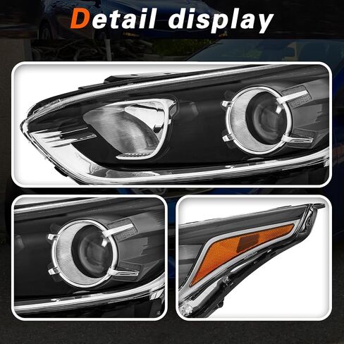 TODO Headlights Assembly Compatible with 2019 2020 2021 Kia Forte, Driver and Passenger Side in Saudi Arabia