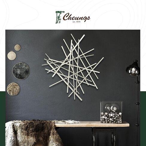 ديكور حائط معدني تجريدي من Cheung's Avalon - منحوتة سوداء حديثة مصنوعة يدويًا مقاس 28.5 بوصة لغرفة المعيشة in Kuwait