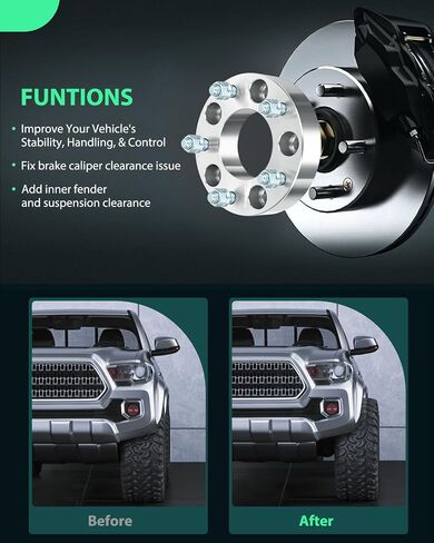 SCITOO 4Pcs 5x135 to 5x5.5 Wheel Adapters 1.5 inch Bore 87.1mm Studs 14x2 5 Lug Wheel Spacers No Hubcentric Fit for Ford for F-150 Heritage 2004-2004,for Ford for F-150 2000-2003 in Saudi Arabia