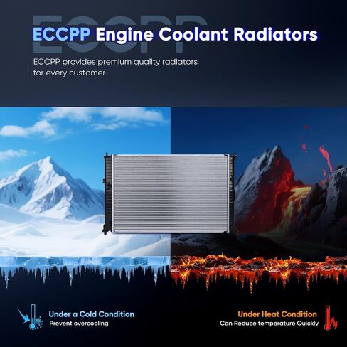 ECCPP 13187 Radiator for 2010-2012 for Ford for Fusion 2.5L 2010-2012 for Ford for Fusion 3.5L 2007-2012 for Lincoln for MKZ 3.5L 2010-2011 for Mercury for Milan 2.5L in Saudi Arabia