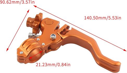 PowerMotor Universal Motorcycle CNC Short Stunt Clutch Lever,7/8" 22mm HandlebarCable Clutch Lever for Street Sport Dirt Bike Pit Mini Bikes Scooter ATV(Red) in Saudi Arabia