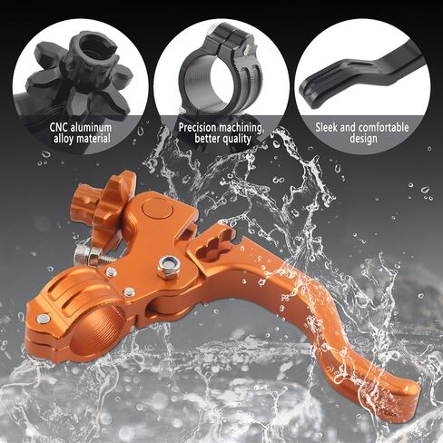 PowerMotor Universal Motorcycle CNC Short Stunt Clutch Lever,7/8" 22mm HandlebarCable Clutch Lever for Street Sport Dirt Bike Pit Mini Bikes Scooter ATV(Red) in Saudi Arabia