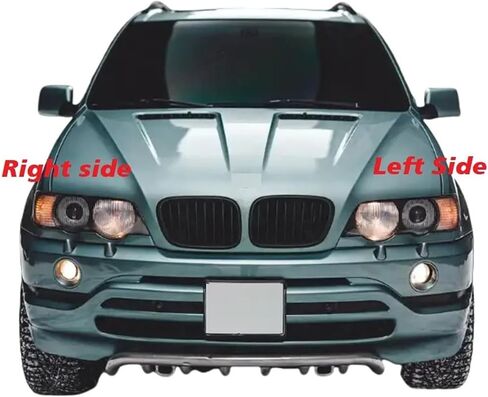 Compatible For BMW X5 E53 1999 2000 2001 2002 2003 2004 2005 2006 Car Headlamp Lens Cover Headlights Glass Lamp Shell Transparent Lampshade(Left and Right) in Kuwait