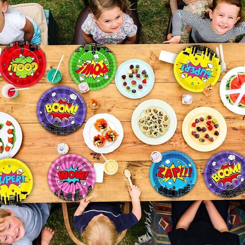 60 Pcs Super Theme Hero Party Plates for Super Theme Hero Birthday Party Decorations 9in Super Theme Hero Party Paper Plates Disposable Super Theme Hero Party Plates for Hero Birthday Party Supplies in Saudi Arabia