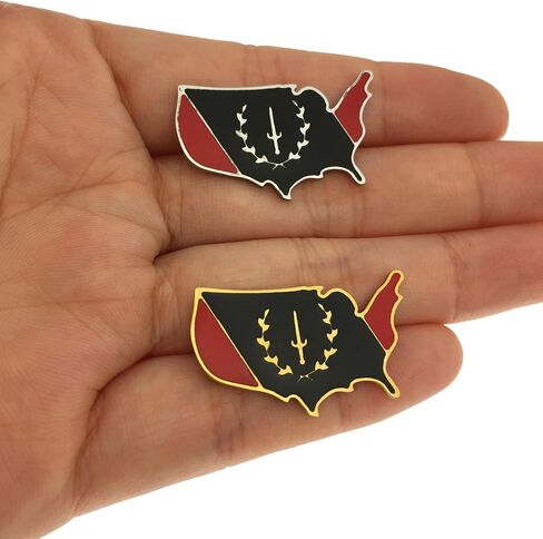 Black American Heritage Map Flag Brooch Stainless Steel Brooches Jewelry for Women Men, Black American Heritage Map Flag Pin Brooch Badge Lapel Pin in Saudi Arabia