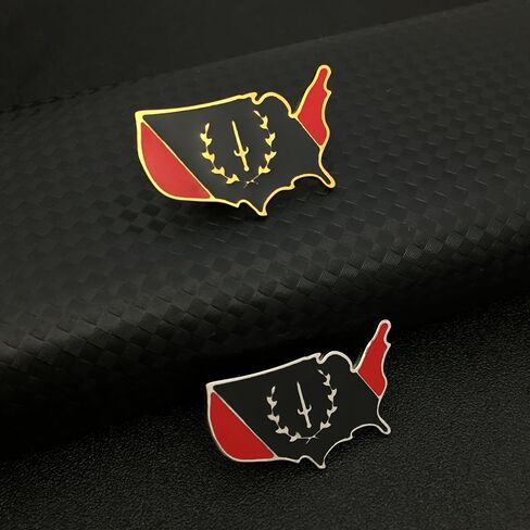 Black American Heritage Map Flag Brooch Stainless Steel Brooches Jewelry for Women Men, Black American Heritage Map Flag Pin Brooch Badge Lapel Pin in Saudi Arabia