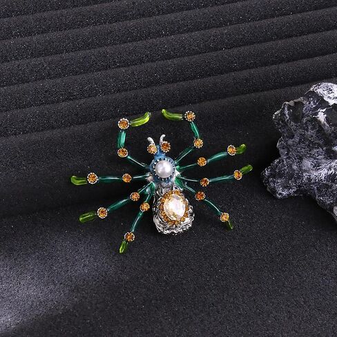 Witch Spider Brooch for Women Punk Spider-Man Pin Brooch Colorful Halloween Insect Broochs Halloween Cosplay Party Costume Accessories in Saudi Arabia