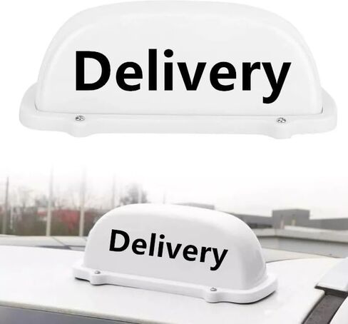 Delivery Taxi Top Light Taxis Sign Cab Roof Top Illuminated Sign LED Lights Sealed Base with 3m Power Cable Delivery Signs Light- 12V Magnetic Base Waterproof Taxi. Dome Lights in Saudi Arabia