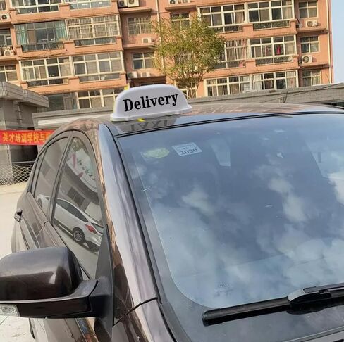 Delivery Taxi Top Light Taxis Sign Cab Roof Top Illuminated Sign LED Lights Sealed Base with 3m Power Cable Delivery Signs Light- 12V Magnetic Base Waterproof Taxi. Dome Lights in Saudi Arabia