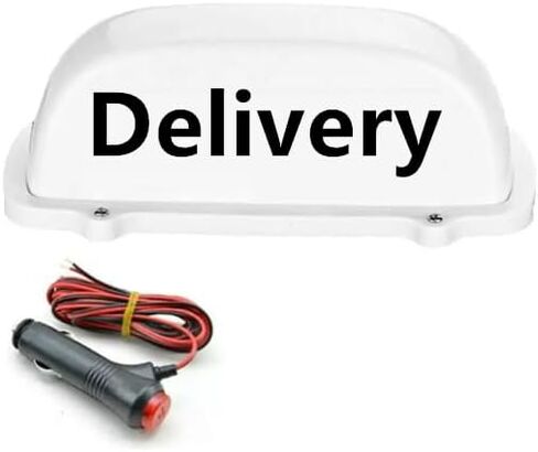 Delivery Taxi Top Light Taxis Sign Cab Roof Top Illuminated Sign LED Lights Sealed Base with 3m Power Cable Delivery Signs Light- 12V Magnetic Base Waterproof Taxi. Dome Lights in Saudi Arabia