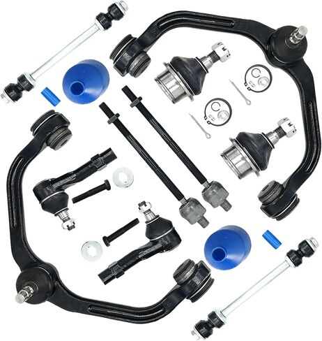 10 قطعة طقم التعليق الأمامي ذراع التحكم العلوي مفاصل كروية سفلية قضيب ربط داخلي خارجي Sway Bar لفورد رينجر 1998-2011 لمازدا B2300 B2500 B3000 B4000 1998-2009 2WD K80052 K80054 in Saudi Arabia