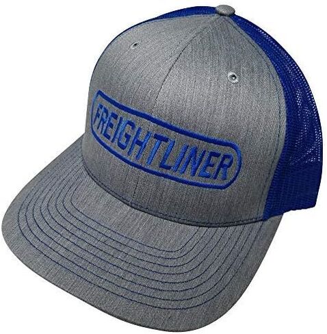 Freightliner Motors Trucks Structured Cap/Adjustable Custom Snapback/Women and Men/Richardson 112 Grey - Blue in Saudi Arabia