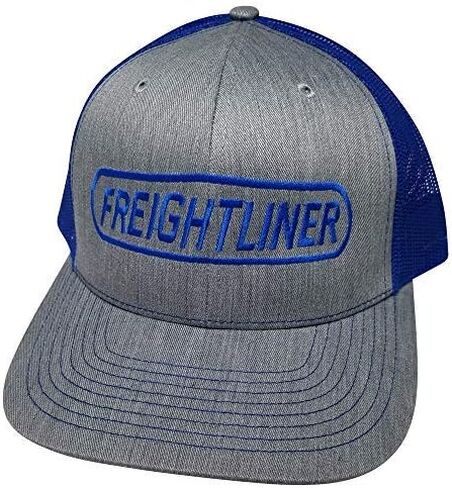 Freightliner Motors Trucks Structured Cap/Adjustable Custom Snapback/Women and Men/Richardson 112 Grey - Blue in Saudi Arabia