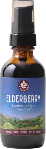WishGarden Herbs Organic Elderberry Syrup for Kids - Childrens Elderberry Syrup with Black Elderberry, Astragalus, Orange Peel & Honey, Daily Immune Booster for Kids, Children 1+, No Sugar Added, 4oz in Kuwait