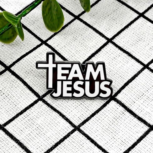 دبوس المينا من Team Jesus Religious Child of God - سلسلة موضوعية - دبوس طية صدر السترة من المينا - شارة مطلية للملابس والحقائب والأسهم in Saudi Arabia