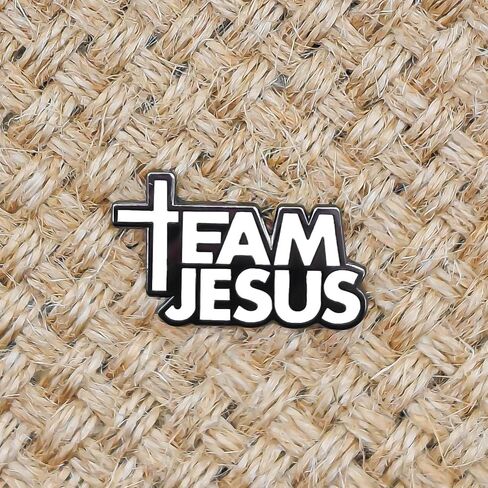 دبوس المينا من Team Jesus Religious Child of God - سلسلة موضوعية - دبوس طية صدر السترة من المينا - شارة مطلية للملابس والحقائب والأسهم in Saudi Arabia