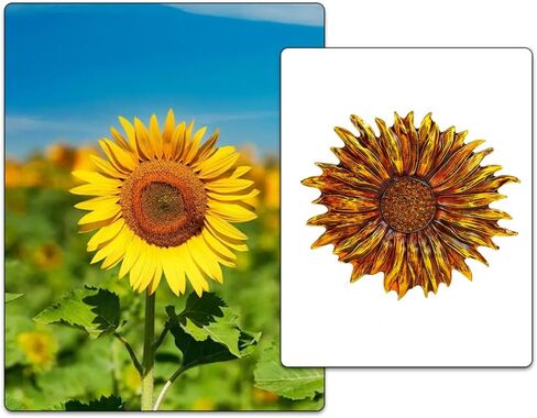 Gold Sunflower Brooch Pin for Women Rhinestone Large Flower Brooch Lapel Pins Crystal Dress Suit Brooch Pins Clothes Hat Bag Accessories Jewelry in Saudi Arabia
