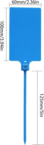 40pcs Red Plastic Tags Shipping Tags Waterproof Tags for Labeling Shipping Labels Security Label Blank Labeling Tags Storage Tag Hanging Tags with One Marker Pen in Kuwait