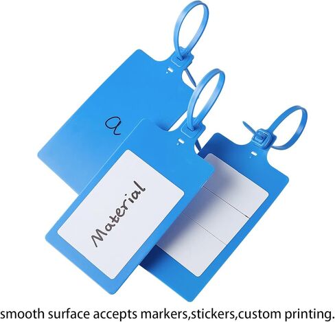 40pcs Red Plastic Tags Shipping Tags Waterproof Tags for Labeling Shipping Labels Security Label Blank Labeling Tags Storage Tag Hanging Tags with One Marker Pen in Kuwait