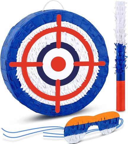 Deekin 3 Pcs Cute Piñata Set Include Stick Eye Mask Large Money Piñata for Kids Music Science School Sports Bridal Shower Birthday Party Decorations Supplies in Kuwait