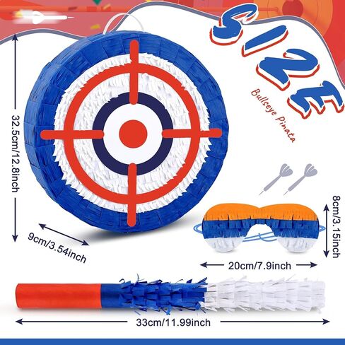 Deekin 3 Pcs Cute Piñata Set Include Stick Eye Mask Large Money Piñata for Kids Music Science School Sports Bridal Shower Birthday Party Decorations Supplies in Kuwait