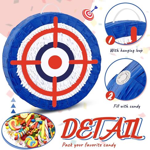 Deekin 3 Pcs Cute Piñata Set Include Stick Eye Mask Large Money Piñata for Kids Music Science School Sports Bridal Shower Birthday Party Decorations Supplies in Kuwait