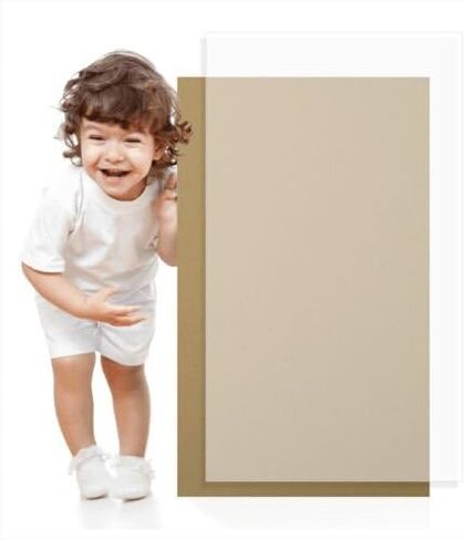 150 Soft Off-White Translucent 17# Thin Sheets - 4" X 4" (4X4 Inches) Small Square Card Size - 17 lb/Pound Light Weight Fine Quality Paper - Tracing, Fun or Formal Use - Not a Clear Transparent in Kuwait