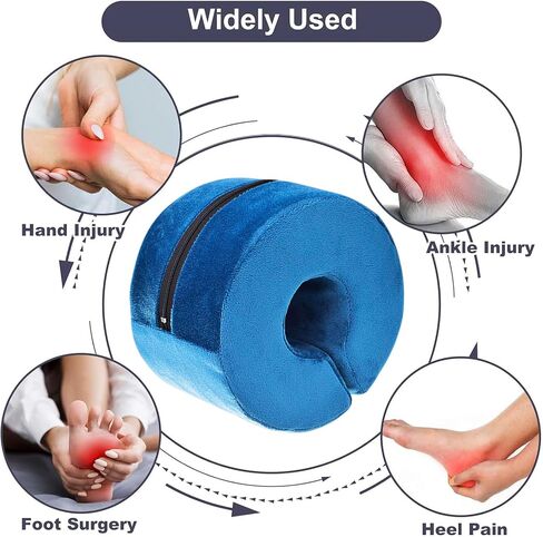 Leg Elevation Pillow Foot Ankle Protector Cushion Foot Foam Elevator Anti-Bedsore Zipper Removable Cover Foot Elevation Pillow Wedge Leg Elevation Support Pad Preventing from Ulcers & Sores & Pressure in Saudi Arabia