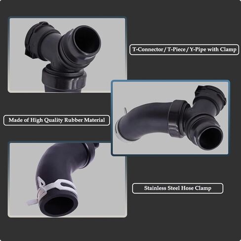 خرطوم تبريد المحرك لـ Ford F-150 & Mustang 5.0L Coolant T-Connector Kit | تناسب مباشر DR3Z-8566-A وBR3Z-8566-B | in Kuwait