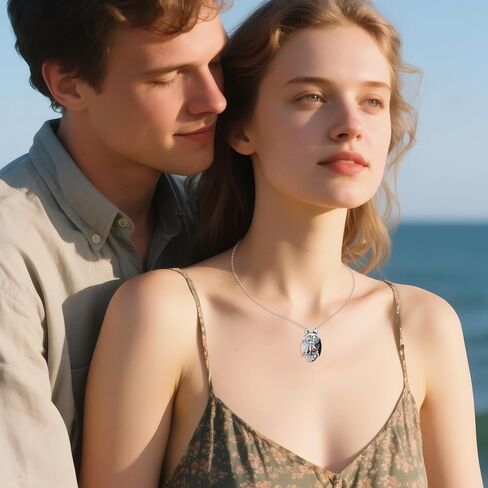 Voodoo Doll/Teddy Bear Necklace 925 Sterling Silver Pendant Necklace Jewelry Gifts for Women in Kuwait