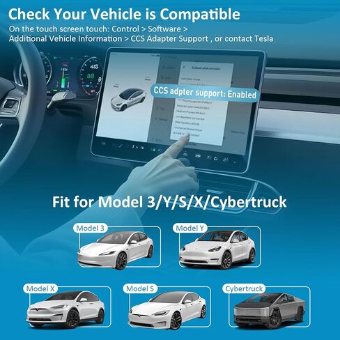 J1772 to Tesla Adapter, 80 Amp 250V Max Fit All SAE J1772 Chargers for Tesla Model S, 3, X, Y, Cybertruck, Passed CE/ROHS/FCC, SAE J1772 EV Adapter for Tesla Fast and Safe Charging for Tesla Owners in Saudi Arabia