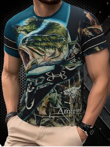 Men's Tiger Graphic T-Shirt with Bold Artistic Design for Casual Streetwear in Saudi Arabia